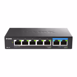 D-Link Switch non administrable 7 ports multi-Gigabit, Non-géré, Gigabit Ethernet (10/100/1000)