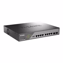 D-Link DSS-200G-10MPP/B commutateur réseau Géré L2 Gigabit Ethernet (10/100/1000) Connexion Ethernet, supportant l'alimentation via ce port (PoE) 1U Gris - Vue supplémentaire 2