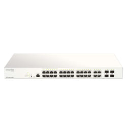 D-Link DBS-2000-28MP/E commutateur réseau Géré L2 Gigabit Ethernet (10/100/1000) Connexion Ethernet, supportant l'alimentation via ce port (PoE) Gris