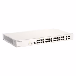 D-Link DBS-2000-28MP/E commutateur réseau Géré L2 Gigabit Ethernet (10/100/1000) Connexion Ethernet, supportant l'alimentation via ce port (PoE) Gris