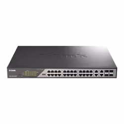 D-Link DSS-200G-28MP, Géré, L2, Gigabit Ethernet (10/100/1000), Full duplex, Connexion Ethernet, supportant l'alimentation vi ...