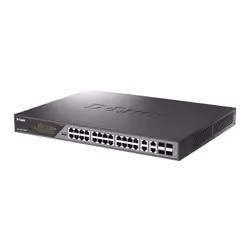 D-Link DSS-200G-28MP commutateur réseau Géré L2 Gigabit Ethernet (10/100/1000) Connexion Ethernet, supportant l'alimentation via ce port (PoE) 1U Gris