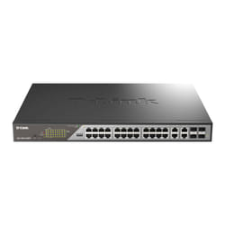 D-Link DSS-200G-28MPP commutateur réseau Géré L2 Gigabit Ethernet (10/100/1000) Connexion Ethernet, supportant l'alimentation via ce port (PoE) 1U Gris