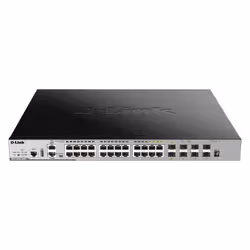 D-Link DGS-3630-28PC/SI/E commutateur réseau Géré L3 Gigabit Ethernet (10/100/1000) Connexion Ethernet, supportant l'alimentation via ce port (PoE) Noir, Gris - Vue supplémentaire 3