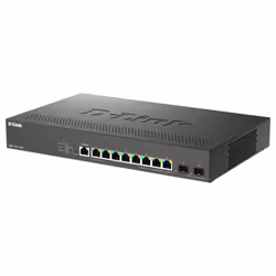 D-Link DMS-1250-10SP/E commutateur réseau Géré 2.5G Ethernet (100/1000/2500) Connexion Ethernet, supportant l'alimentation via ce port (PoE) Noir