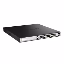 D-Link DXS-3130-28P Géré L3 10G Ethernet (100/1000/10000) Connexion Ethernet, supportant l'alimentation via ce port (PoE) Noir, Gris - Vue supplémentaire 2
