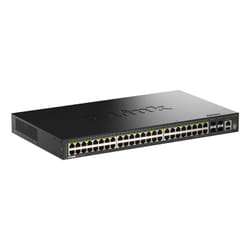 D-Link DGS-1530-52P/E commutateur réseau Géré L2 Gigabit Ethernet (10/100/1000) Connexion Ethernet, supportant l'alimentation via ce port (PoE) Noir