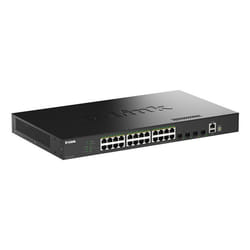 D-Link DGS-1530-28P/E commutateur réseau Géré L2 Gigabit Ethernet (10/100/1000) Connexion Ethernet, supportant l'alimentation via ce port (PoE) Noir