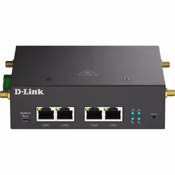 D-Link DWM-314-G, Ethernet WAN, 4 Gigabit Ethernet, DSL WAN, Emplacement de carte SIM, Noir