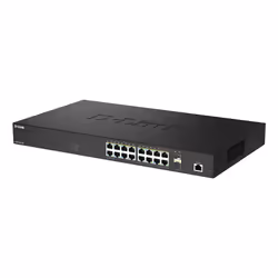 D-Link DMS-1250-18P/E commutateur réseau Géré L2 2.5G Ethernet (100/1000/2500) Connexion Ethernet, supportant l'alimentation via ce port (PoE) Noir - Vue supplémentaire 3