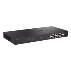 D-Link DGS-1018P Non-géré Gigabit Ethernet (10/100/1000) Connexion Ethernet, supportant l'alimentation via ce port (PoE) Noir - Vue supplémentaire 2