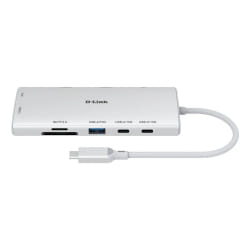 D-Link DUP-A01 hub & concentrateur USB 3.2 Gen 1 (3.1 Gen 1) Type-C 10000 Mbit/s Blanc