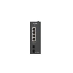 D-Link DIS-100G-06P commutateur réseau Non-géré L2 Gigabit Ethernet (10/100/1000) Connexion Ethernet, supportant l'alimentation via ce port (PoE) DIN rail Noir