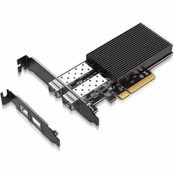 Carte réseau 10Gb avec contrôleur 82599ES X520-DA2GiGaPlus Adaptateur de carte réseau PCI-E 10GBDouble Ports LAN SFP+Compatib ...