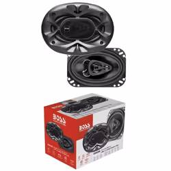 2 BOSS AUDIO SYSTEMS CH4630B haut-parleurs triaxiaux trois voies noirs 4 x 6 10 x 15 cm 125 watt rms 250 watt max voiture la