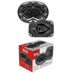2 BOSS AUDIO SYSTEMS CH4630B haut-parleurs triaxiaux trois voies noirs 4 x 6 10 x 15 cm 125 watt rms 250 watt max voiture la