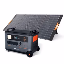 Générateur Électrique Portable OSCAL PowerMax 6000 Station électrique 3600Wh(6000Wh) + OSCAL PM400 Panneau solaire pliable 40 ...