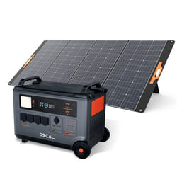 Générateur Électrique Portable OSCAL PowerMax 6000 Station électrique 3600Wh(6000Wh) + OSCAL PM400 Panneau solaire pliable 400W