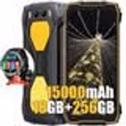 Blackview BV7300 Smartphone Incassable 6.67 256Go 50MP 15000mAh Orange avec Smartwatch Blackview W50 Pro