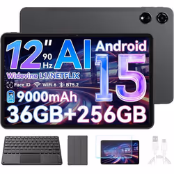 Blackview Tablette MEGA3 121 25K 90Hz Top 3 IA Modèles Android 15 36 Go + 256 Go/SD 2 To 8800mAh(33W) Gris Avec Clavier K1