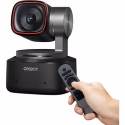 Webcam 4K - OBSBOT - Tiny 2 - Suivi IA - Capteur CMOS 1/15 pouce - Contrôle vocal et gestuel