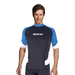 Combinaison Rash Guard Trilastic Ss - Mares - Bleu - Manches courtes - Natation