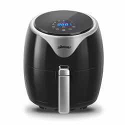 Ozeanos Technology OT-AF-35BS-DIGITAL friteuse Unique 3,5 L 1400 W Friteuse d’air chaud Noir, Argent