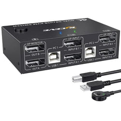 Commutateur KVM Displayport 2 PC 2 Moniteurs YOUTINGHDAV