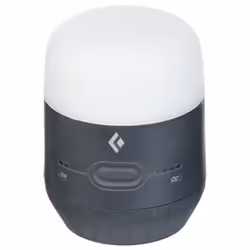 Black Diamond Moji, Lanterne de camping à piles, Graphite, Boucle d'accrochage, IPX4, 250 lm, LED