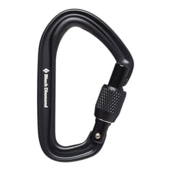 Black Diamond Hotforge Screwgate Carabiner Mousqueton à verrou En forme de D Noir 1 pièce(s)
