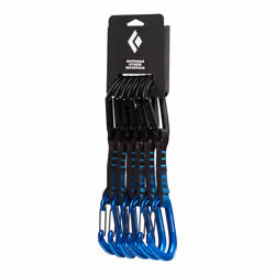 Black Diamond Hotforge Hybrid Quickpk, Verrou, Mousqueton à verrou, En forme de D, Bleu, 24 kN, 8 kN