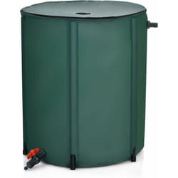 Récupérateur d'Eau de Pluie 225L -Pliable Réservoir à Eau Filtre Ø60 x 80 cm Vert - Costway