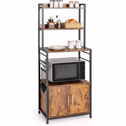 Les points importants : 【 Grand espace de rangement :】les étagères de rangement à 4 niveaux peuvent accueillir une variété de ...