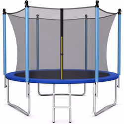 Matériaux : Plastique PP, Plastique PE, PVC, Acier Dimensions hors tout : 244 cm x 198 cm (l x h) Diamètre du tapis de saut : ...