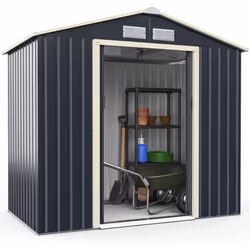 【Matériau de qualité supérieure】Fabriqué en acier, notre abri de rangement extérieur dispose d’une structure robuste. Grâce à ...