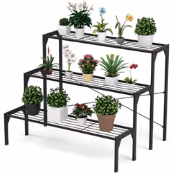 Description générale Le support pour plantes à 3 niveaux est conçu pour offrir un espace de présentation optimal tout en étan ...