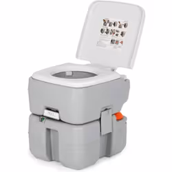 【Réservoirs séparés & grande capacité】Le réservoir d'eaux déchets de 20 l contient plus d'eaux usées sans qu'il soit nécessai ...