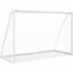 COSTWAY Cage de Football Enfant Exterieur 183 X 80 X 118.5 cm Structure en PVC pour Jardin/Entraînement 18 Clips et 6 Piquets ...