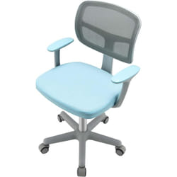 Costway - Chaise de Bureau à roulettes Enfants avec Soutien Lombaire Ergonomique, Hauteur Réglable 80-91,5cm, Siège Pivotant en Maille, Verrouillage