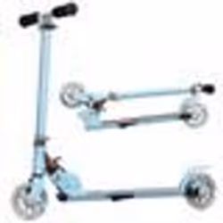 COSTWAY Trottinette Enfant Pliable 2 Roues LED Clignotantes Hauteur Ajustable Charge 70kg Enfant de 4 à 15 Ans Patinette Bleu ...