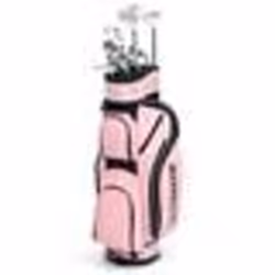 COSTWAY Ensemble de Golf Complet pour Femmes 10 Pièces 9 Clubs de Golf Drivers en Alliage 3# Bois4# Hybride 6#-9# Iron et Sac