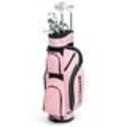 COSTWAY Ensemble de Golf Complet pour Femmes 10 Pièces 9 Clubs de Golf Drivers en Alliage 3# Bois4# Hybride 6#-9# Iron et Sac