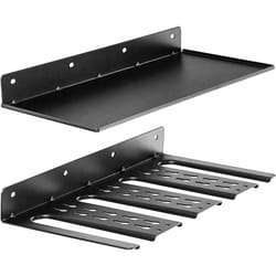Rangement d'Outils Electriques, avec Support et Etagère, Haute Durabilité en Acier, Capacité de Poids de 23kg, Facile à Installer, pour Garage,