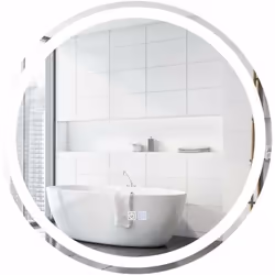 Attributs : 【Réglages multiples avec interrupteur tactile 】Ce miroir LED rond est conçu avec 3 températures de couleur réglab ...