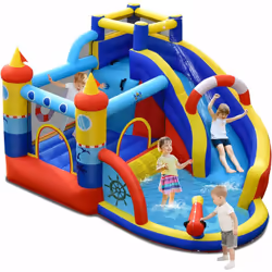 Les points importants : 【Amusement sans Fin du Château Gonflable : 】Le château gonflable présente une adorable apparence de b ...