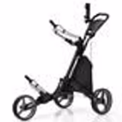 COSTWAY Chariot de Golf Pliable à 6 Roues Sangle ElastiquePorte-parasol Réglable et Porte-gobelet Sac Recouvert dAluminium Gr ...