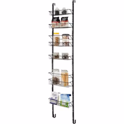 【Espace de Rangement Suffisant : 】Cet organiseur de garde-manger est conçu avec 6 paniers métalliques profonds en deux taille ...
