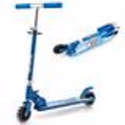 COSTWAY Trottinette Enfant Pliable 2 Roues Clignotantes Automatiques Hauteur Réglable Poignée TPR Alliage dAluminium 3-8 Ans  ...