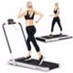 COSTWAY Tapis de Course Roulant Pliable Contrôle APP 1-12 KM-H Moteur 075CV Haut-parleur Bluetooth Roue Transport Écran LED B ...