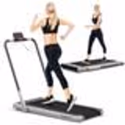 COSTWAY Tapis de Course Roulant Pliable Contrôle APP 1-12 KM-H Moteur 075CV Haut-parleur Bluetooth Roue Transport Écran LED A ...